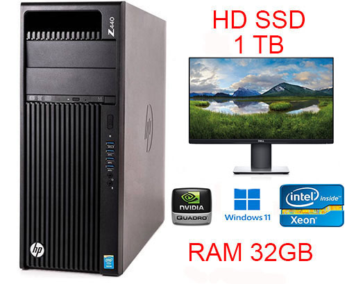 WORKSTATION HP Z440 Xeon E5-1650 V4 SIX CORE 4,0Ghz 32GB SSD QUADRO K2200  WIN 11 PRO | Pc Maddy