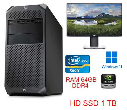 WORKSTATION HP Z4 G4 INTEL XEON W-2145 OCTA CORE 64GB SSD RTX 4000 DDR6 WIN  11 PRO | Pc Maddy